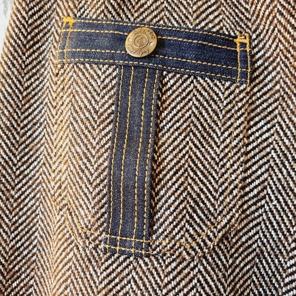 Baby Phat Jean Co Brown Tweed Cropped Pants- NWT - Picture 7 of 13